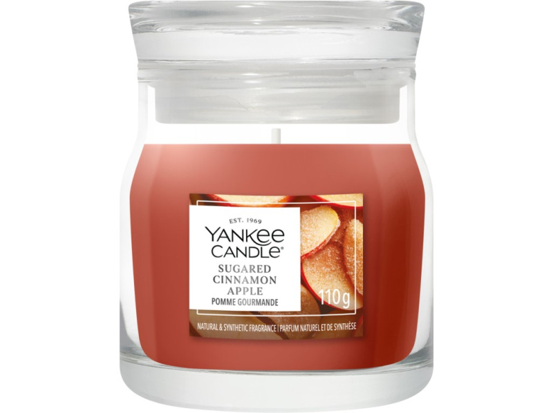 Yankee Candle Sugared Cinnamon Apple vonná svíčka Signature 110 g