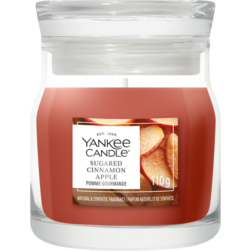 Yankee Candle Sugared Cinnamon Apple vonná svíčka Signature 110 g