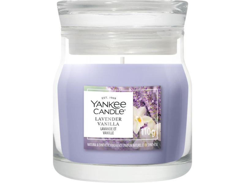 Yankee Candle Lavender Vanilla vonná svíčka Signature 110 g