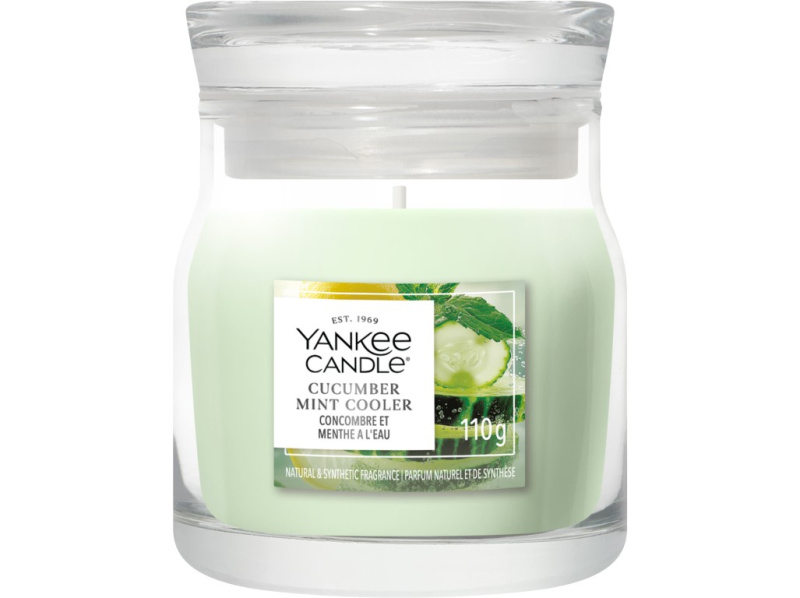 Yankee Candle Cucumber Mint Cooler vonná svíčka Signature 110 g
