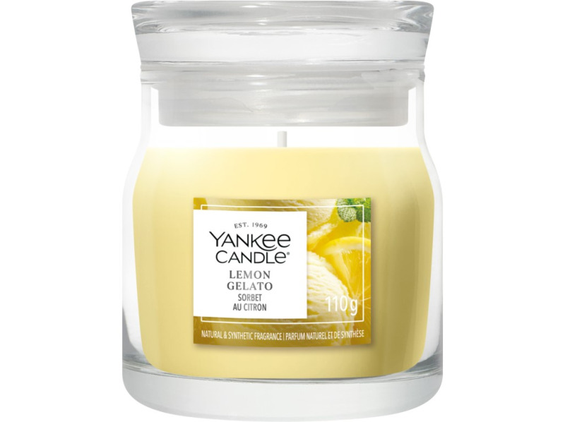 Yankee Candle Lemon Gelato vonná svíčka Signature 110 g