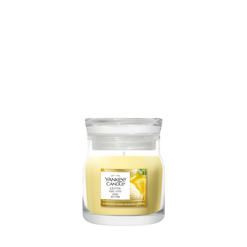 Yankee Candle Lemon Gelato vonná svíčka Signature 110 g