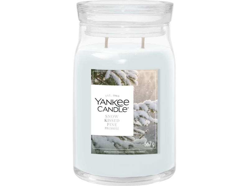 Yankee Candle Snow Kissed Pine vonná svíčka 567 g