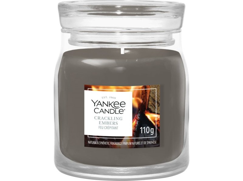 Yankee Candle Crackling Embers vonná svíčka Signature 110 g
