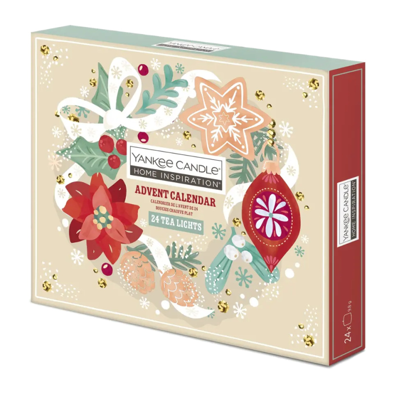 Yankee Candle Adventní kalendář s vonnými čajovými svíčkami 2026
