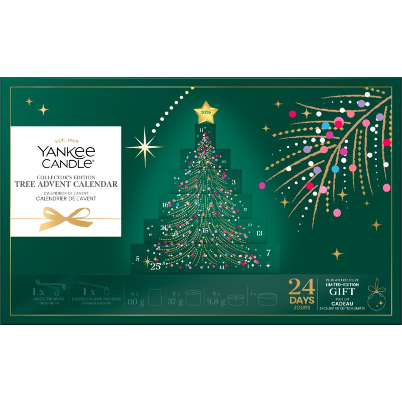 Yankee Candle Christmas Collection 2026 Collector's Edition Tree Advent Calendar adventní kalendář sběratelská edice