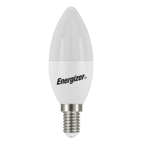 LED žárovka svíčka E14 4,9W 470lm studená, ekv. 40W, Energizer