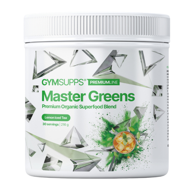 Gymsupps Akce 1+1 Master Greens - zelené jablko 216 g + limonáda 216 g