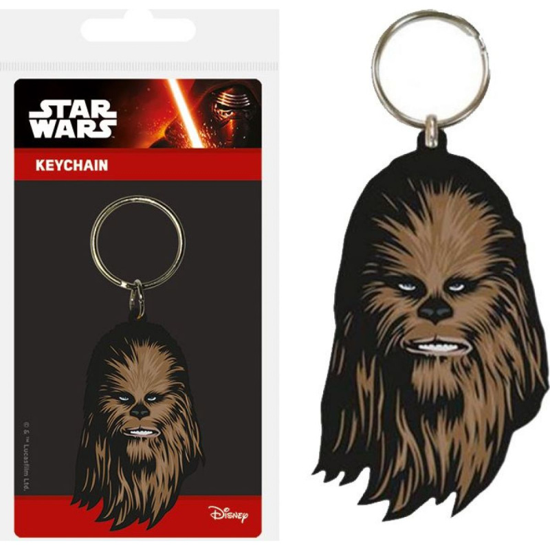 Klíčenka gumová s motivem Chewbacca - Star Wars