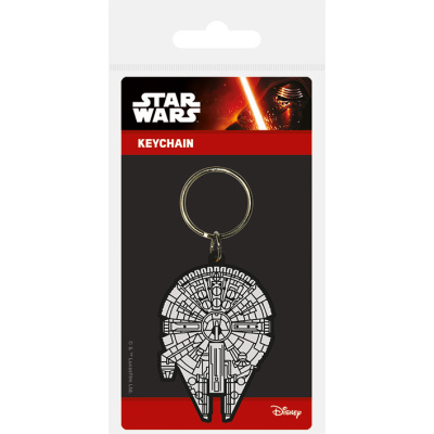 Přívěsek na klíče gumová Star Wars Millennium Falcon