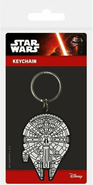 Přívěsek na klíče gumová Star Wars Millennium Falcon