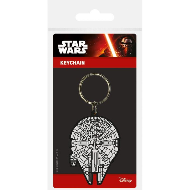 Přívěsek na klíče gumová Star Wars Millennium Falcon