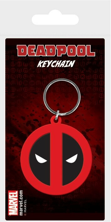 Přívěsek na klíče gumová Deadpool logo