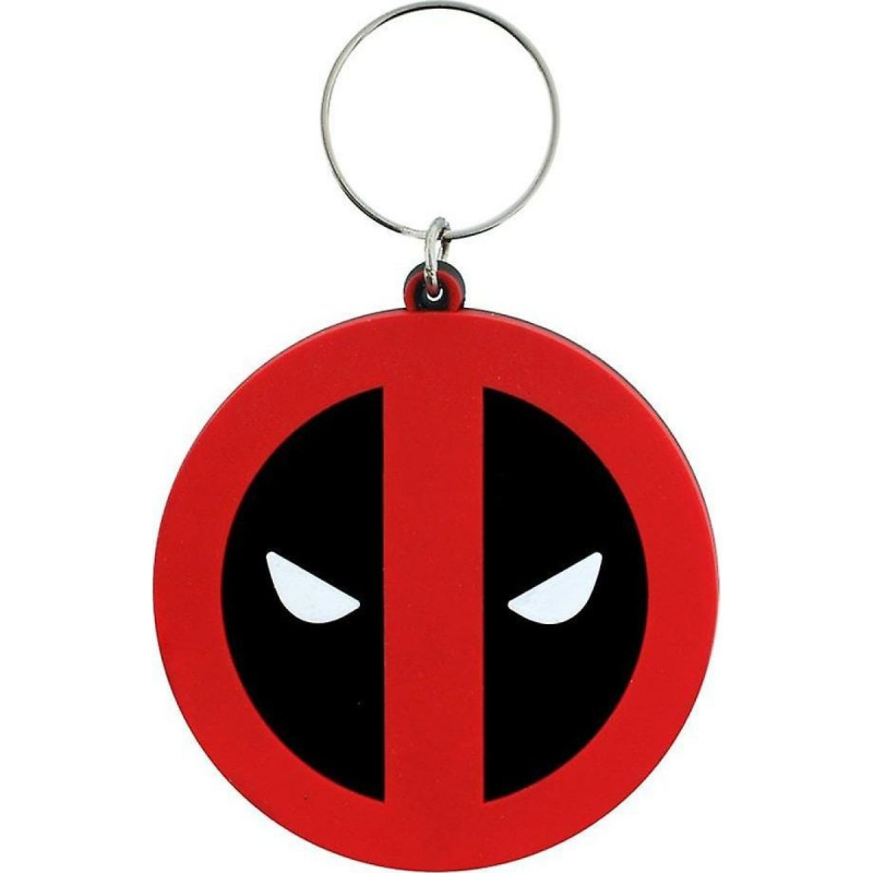 Přívěsek na klíče gumová Deadpool logo