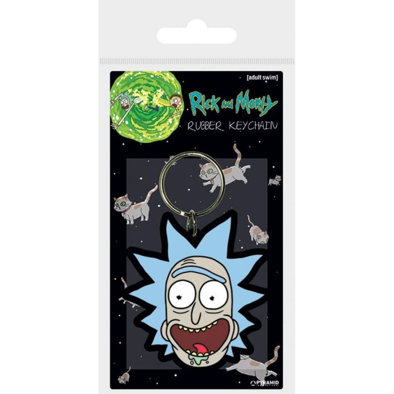 Přívěsek na klíče Rick and Morty Rick Crazy Smile