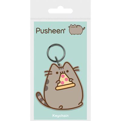 Klíčenka Pusheen s pizzou