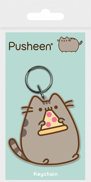 Klíčenka Pusheen s pizzou