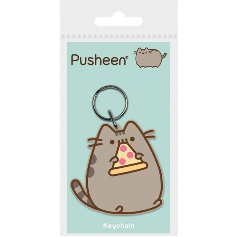 Klíčenka Pusheen s pizzou