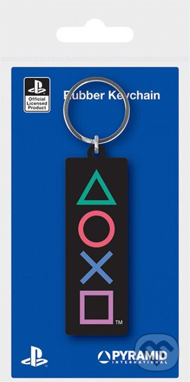 Přívěsek na klíče Sony PlayStation znaky gumová