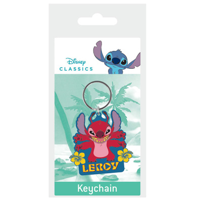 Přívěsek na klíče Lilo & Stitch červený gumový