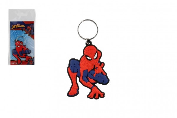 gumový přívěsek na klíče Spiderman střílející pavučinu