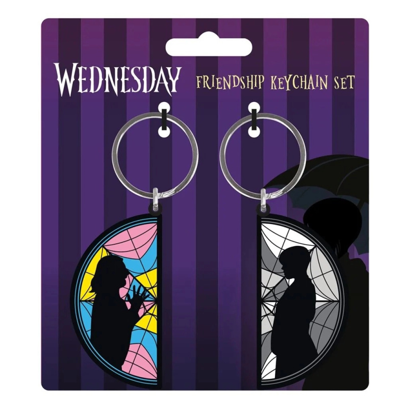 Přívěsek na klíče Pyramid International Wednesday Enid Window 2 ks
