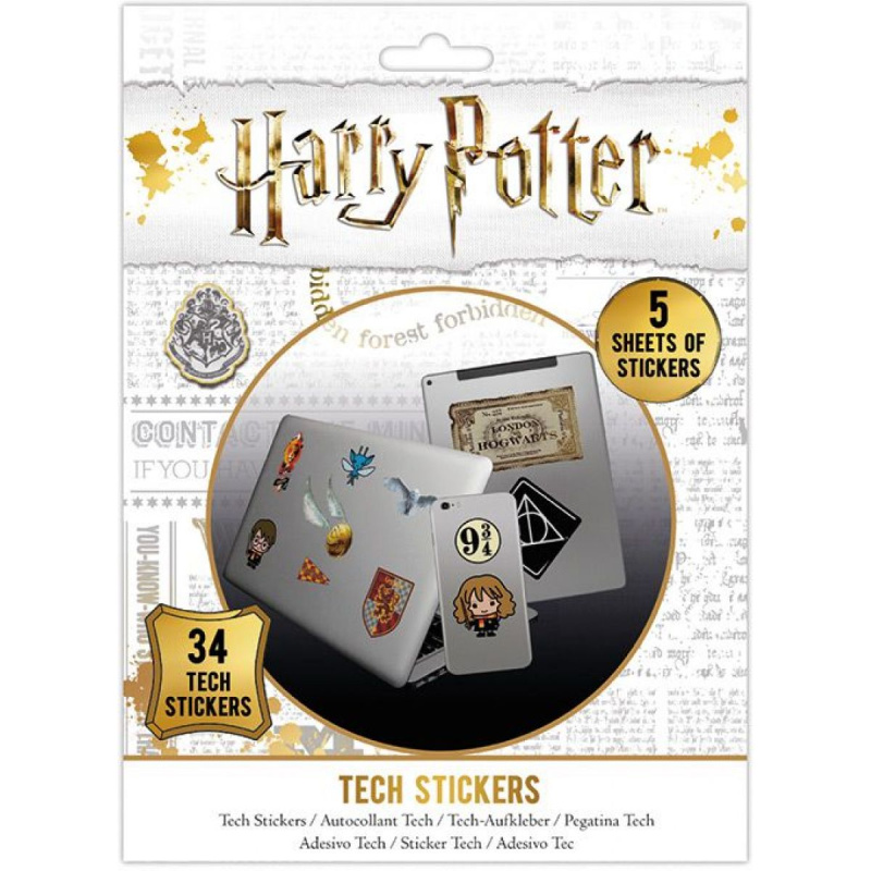 Samolepky Harry Potter, sada 34 ks