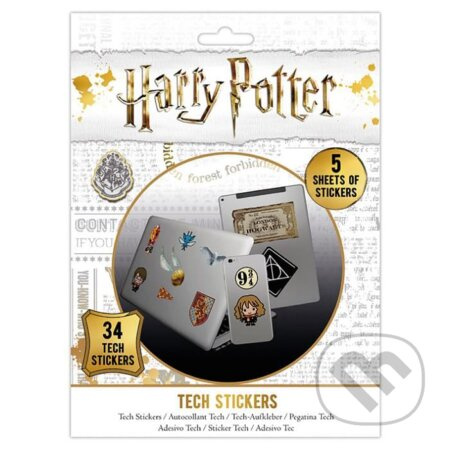 Samolepky Harry Potter, sada 34 ks