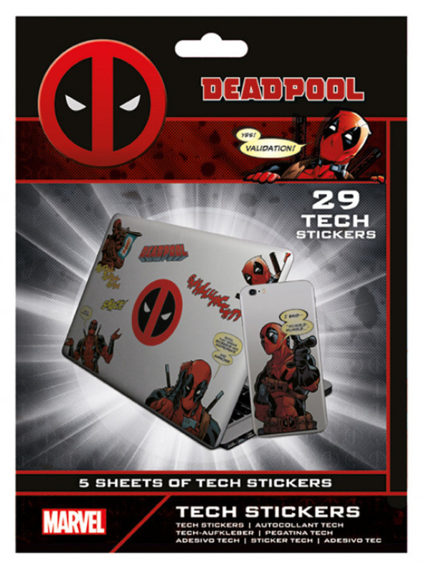 Sada vinylových samolepek Deadpool - Merc With A Mouth (29 ks)