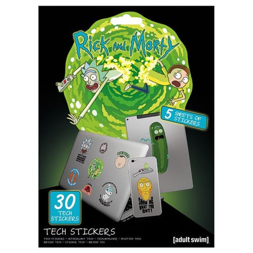 Technické samolepky Ricky and Morty 30 ks
