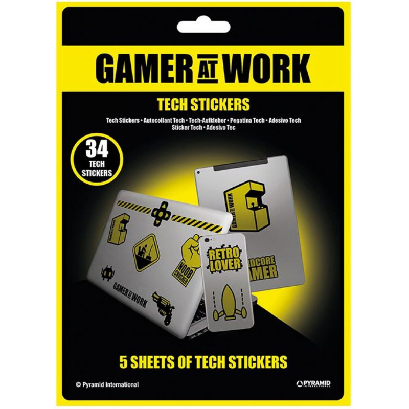 Technické samolepky Gamer