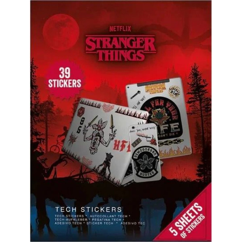 Technické samolepky Stranger Things 4