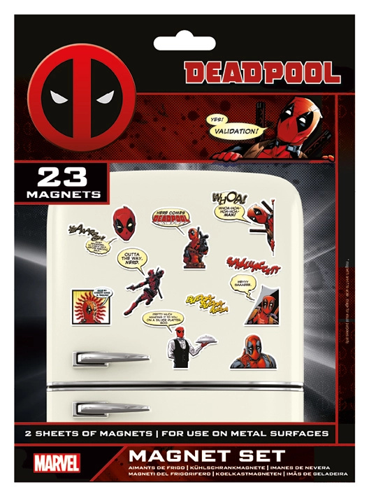 Sada magnetek Marvel Deadpool 23 ks