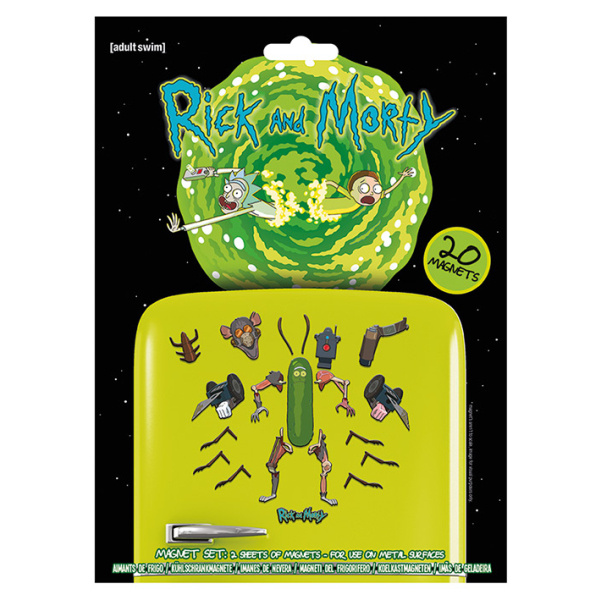 Sada magnetek Ricky a Morty