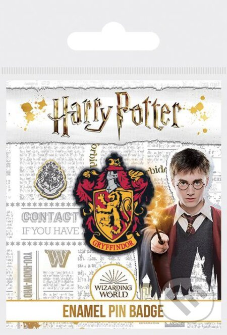 Odznak smalt Harry Potter Nebelvír