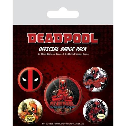 Pyramid International sada placek Deadpool Outta the Way