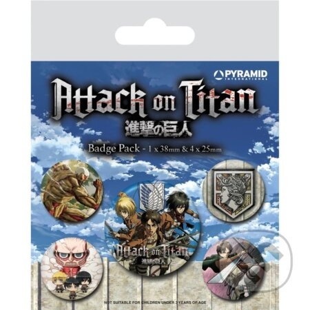 Sada odznakov Attack on Titan S3