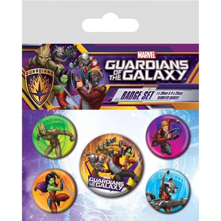 Strážci Galaxie - set odznakov