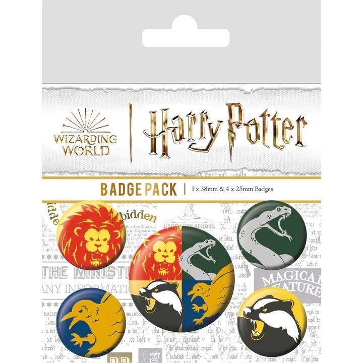 Harry Potter Internáty - set odznakov