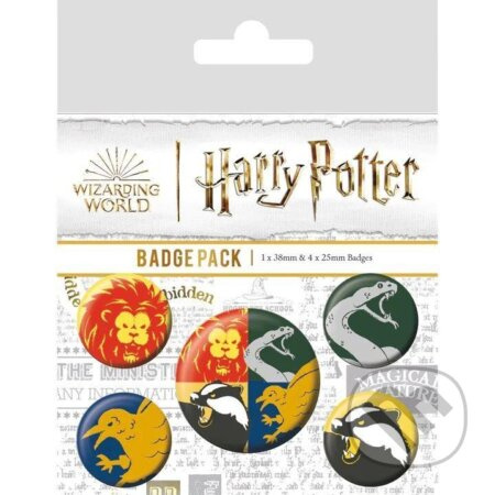 Harry Potter Internáty - set odznakov