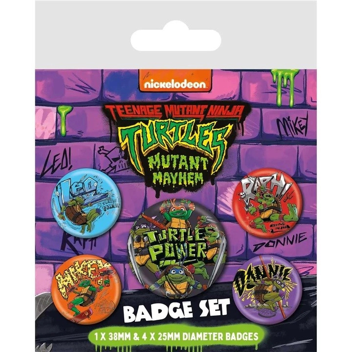 Set odznaků Ninja želvy