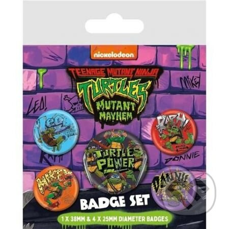 Set odznaků Ninja želvy