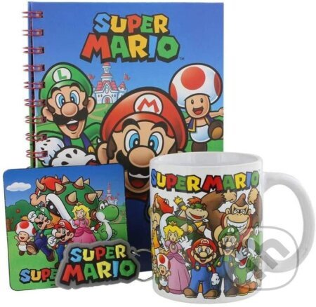 CurePink Dárkový set Nintendo|Super Mario: Evergreen hrnku GP85388 315 ml