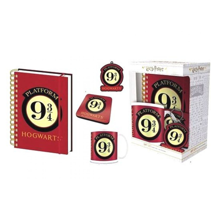 Harry Potter Dárkový set premium - 9 a 3/4 (hrnek + blok + klíčenka)