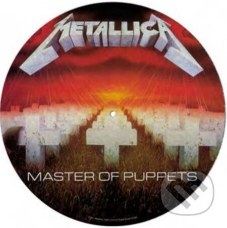 CurePink Podložka na talíř gramofonu Metallica: Master Of Puppets průměr 30.5cm GP85849