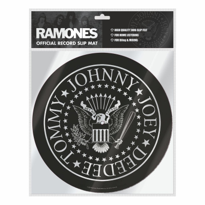 CurePink: | Podložka na talíř gramofonu The Ramones: Traffic (průměr 30,5 cm) [GP85881]