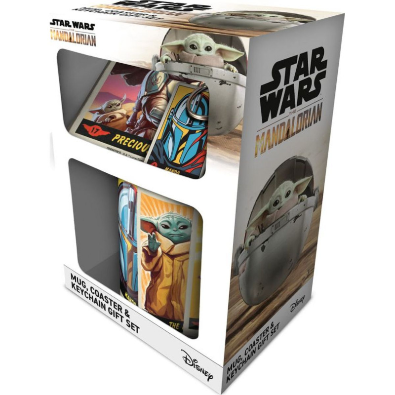 Star Wars Dárkový set - Mandalorian (hrnek + klíčenka)