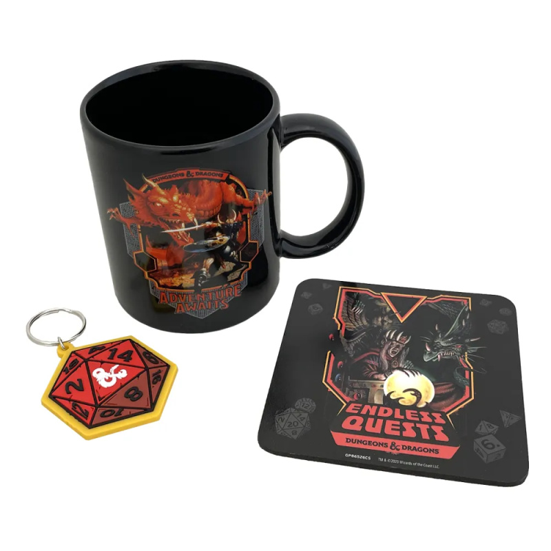 Dungeon a Dragons Dárkový set (hrnek + klíčenka)