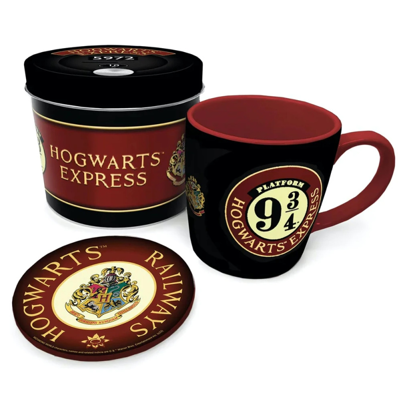Harry Potter dárkový set - 9 a 3/4 (hrnek a podtácek)