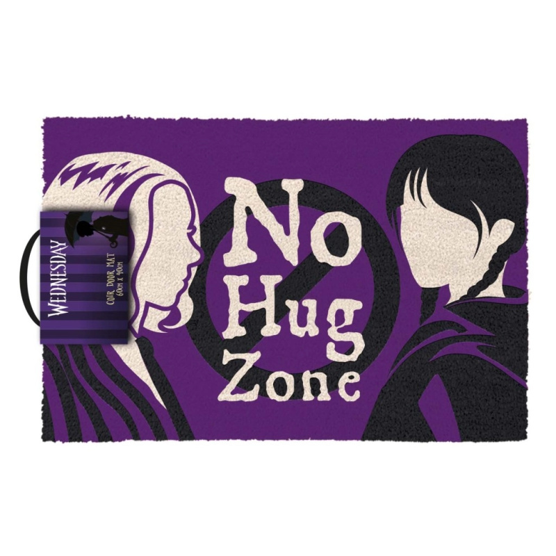 CurePink Wednesday No Hug Zone fialová GP86603 60 x 40 cm